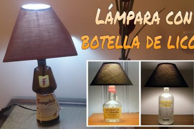 como hacer una lampara con una botella
