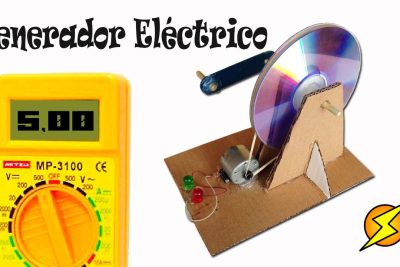 crea tu propio generador electrico casero con materiales reciclados y cd