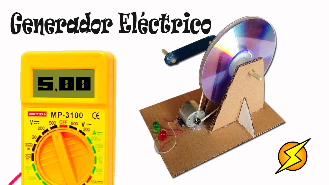Crea tu propio generador eléctrico casero con materiales reciclados y CD 1 crea tu propio generador electrico casero con materiales reciclados y cd