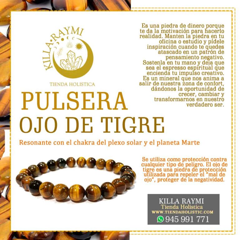 ¿Para qué sirve la pulsera de ojo de tigre?